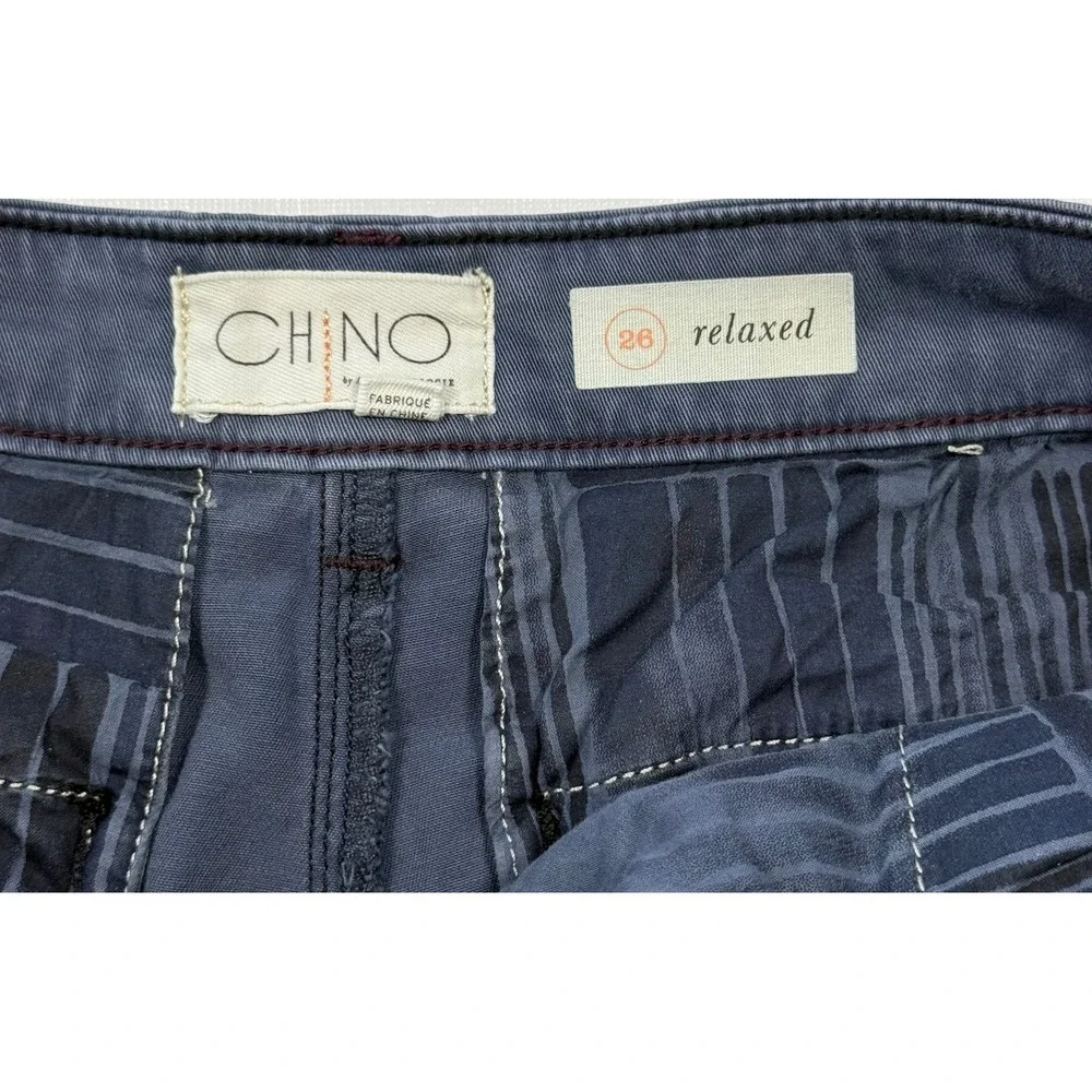 Anthropologie Chino Relaxed‎ Navy Blue Shorts Size 26